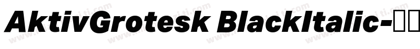 AktivGrotesk BlackItalic字体转换